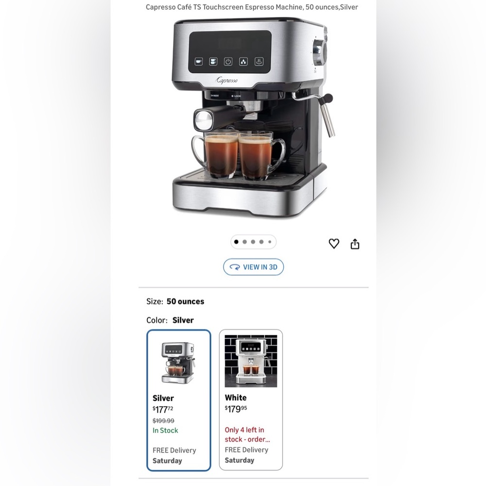 Capresso Stainless Steel Espresso Machine - Picture 6 of 6